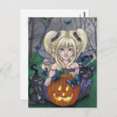 briefkaart "Halloween Sprite" (Voorkant / Achterkant)