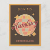 Briefkaart Hamburg Moin Deutschland Retro (Voorkant)