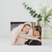 Briefkaart  Happy Bride Groom Paar Trouwen (Staand voorkant)