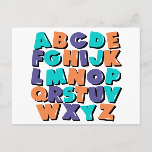 Briefkaart - Happy Letters (Voorkant)