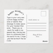 Briefkaart Happy Moederdag (Achterkant)