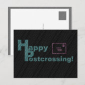 Briefkaart "Happy Postcrossover! Teksteffect" (Voorkant / Achterkant)