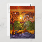 briefkaart 'Happy Samhain' (Voorkant / Achterkant)