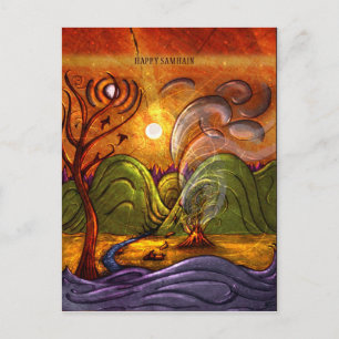 briefkaart 'Happy Samhain'