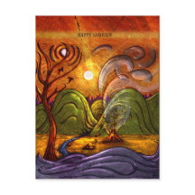 briefkaart 'Happy Samhain'