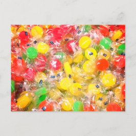 Briefkaart hard snoep