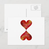 Briefkaart hart (Voorkant / Achterkant)
