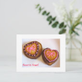 Briefkaart hart-op-hart (Staand voorkant)