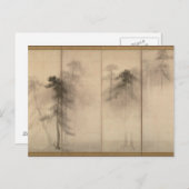 Briefkaart Hasegawa Tohaku Pine Trees 16e eeuw (Voorkant / Achterkant)