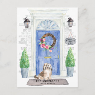 Briefkaart Havanese Moving Announcement