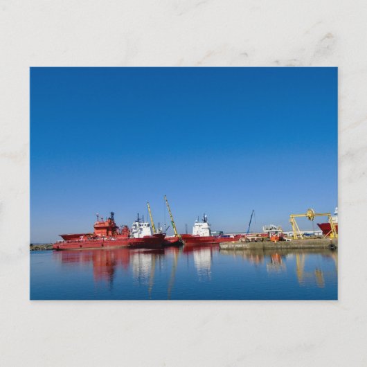 briefkaart "Haven van Leith, Edinburgh" (Voorkant)