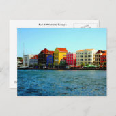 Briefkaart Haven van Willemstad Curacao (Voorkant / Achterkant)
