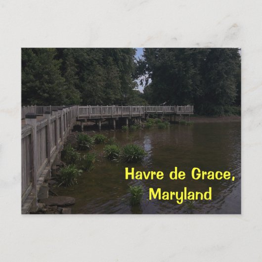 Briefkaart Havre de Grace Boardwalk (Voorkant)