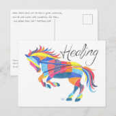 Briefkaart Healing Horse van Sherry Jarvis (Voorkant / Achterkant)
