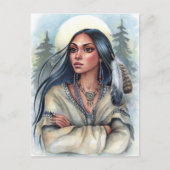 Briefkaart heilige feathers (Voorkant)