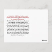 Briefkaart Heilige Uur (Achterkant)