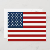 Briefkaart het Amerikaanse van de Vlag (50 (Voorkant / Achterkant)