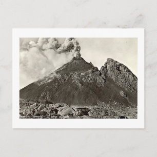 Briefkaart, het centrum van Vesuvius Briefkaart