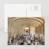 Briefkaart Het Louvre Museum in Summer, Parijs Fra (Voorkant / Achterkant)