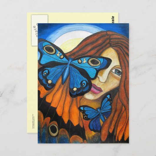 Briefkaart: "Het passeren" Briefkaart (Voorkant / Achterkant)