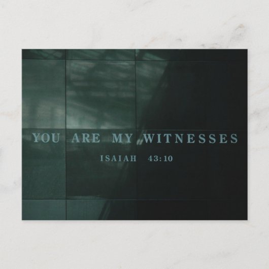 briefkaart holocaust museum (Voorkant)