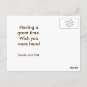 Briefkaart Home Sweet Motor Home (Achterkant)