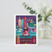 Briefkaart Hongkong (Staand voorkant)