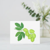 Briefkaart hopbloemen (Staand voorkant)