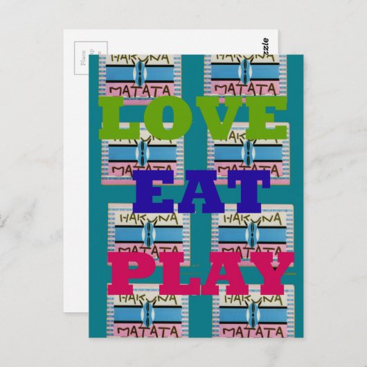 Briefkaart horizontale Sjabloon (Voorkant / Achterkant)