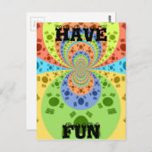 Briefkaart horizontale Sjabloon (Voorkant / Achterkant)