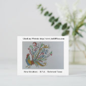 Briefkaart horizontale Sjabloon (Staand voorkant)