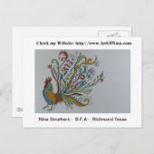 Briefkaart horizontale Sjabloon (Voorkant / Achterkant)