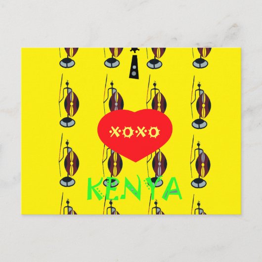 Briefkaart horizontale Sjabloon (Voorkant)