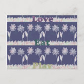 Briefkaart horizontale Sjabloon (Voorkant)