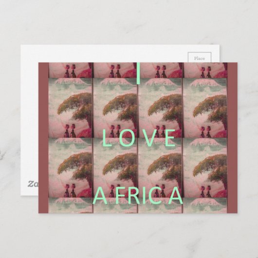 Briefkaart horizontale Sjabloon (Voorkant / Achterkant)