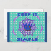 Briefkaart horizontale Sjabloon (Voorkant / Achterkant)