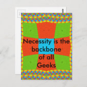 Briefkaart horizontale Sjabloon (Voorkant / Achterkant)