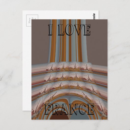 Briefkaart horizontale Sjabloon (Voorkant / Achterkant)