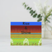 Briefkaart horizontale Sjabloon (Staand voorkant)