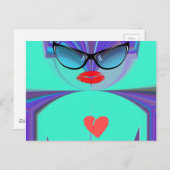 Briefkaart horizontale Sjabloon (Voorkant / Achterkant)