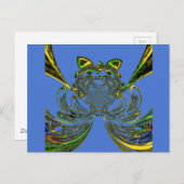 Briefkaart horizontale Sjabloon (Voorkant / Achterkant)