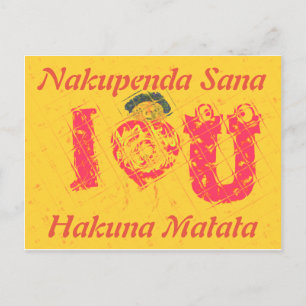 Briefkaart horizontale Sjabloon