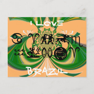 Briefkaart horizontale Sjabloon