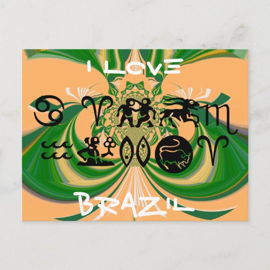 Briefkaart horizontale Sjabloon (Voorkant)