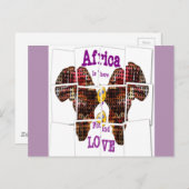 Briefkaart horizontale Sjabloon (Voorkant / Achterkant)