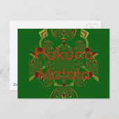 Briefkaart horizontale Sjabloon (Voorkant / Achterkant)