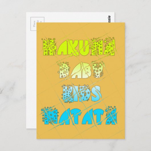 Briefkaart horizontale Sjabloon (Voorkant / Achterkant)