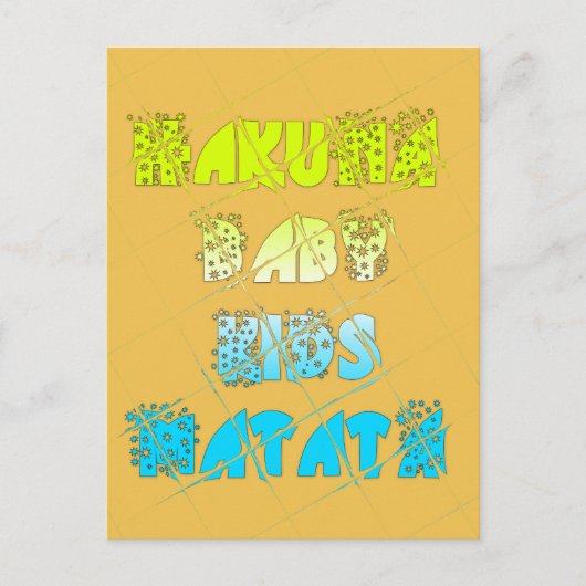 Briefkaart horizontale Sjabloon (Voorkant)