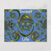 Briefkaart horizontale Sjabloon (Voorkant)