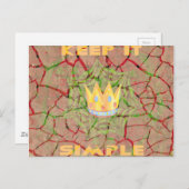 Briefkaart horizontale Sjabloon (Voorkant / Achterkant)